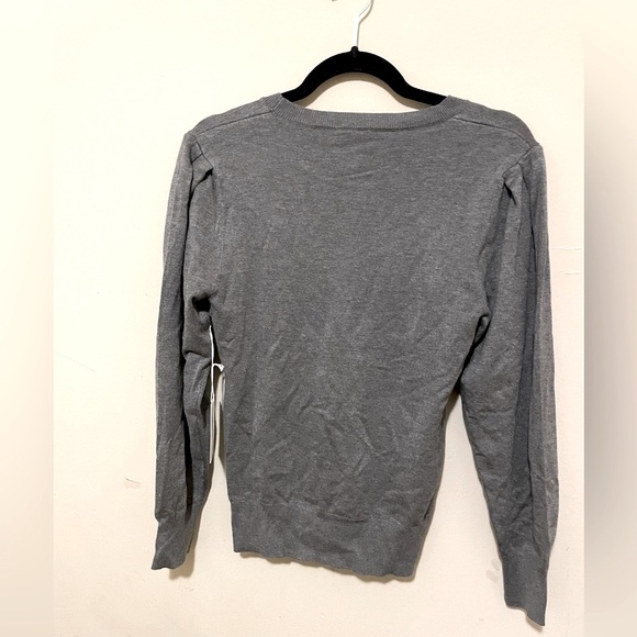 Sz S women Cielo Jeans USA crew neck puff sleeve soft and sexy stretch grey - Picture 9 of 14